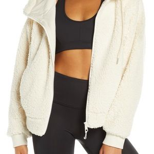 Zella Farrah Fleece Sherpa Zip Up Jacket Sz XXS